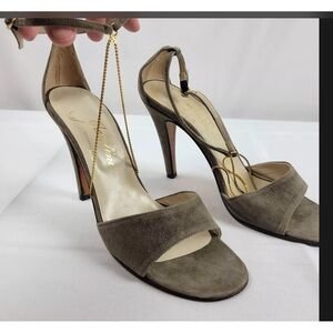 Vintage Garolini Heels made in Italy w Gold Chain
